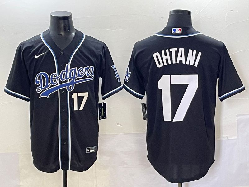 Men 2025 Los Angeles Dodgers #17 Ohtani Black Three generations Fashion Nike MLB Jersey style 70418->los angeles dodgers->MLB Jersey